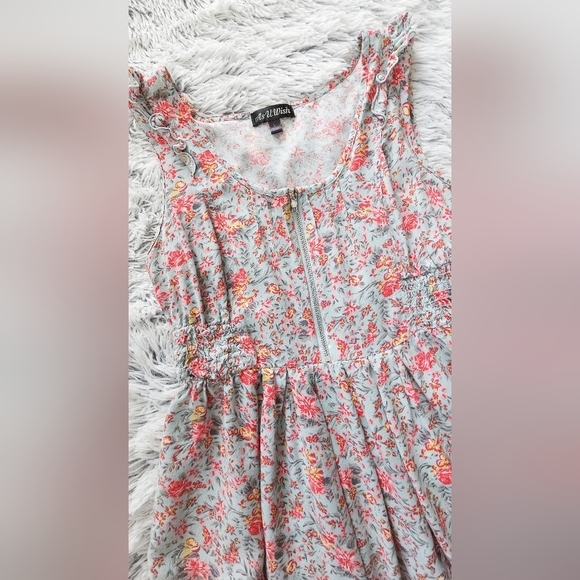 As U Wish Floral Casual Dress in Pink and Light Green - Picture 5 of 6